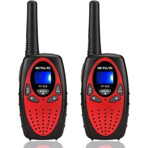 🆕 Kids Red Walkie Talkies Long Range 2 Way Radio Camping Hiking Indoor Toy Gift